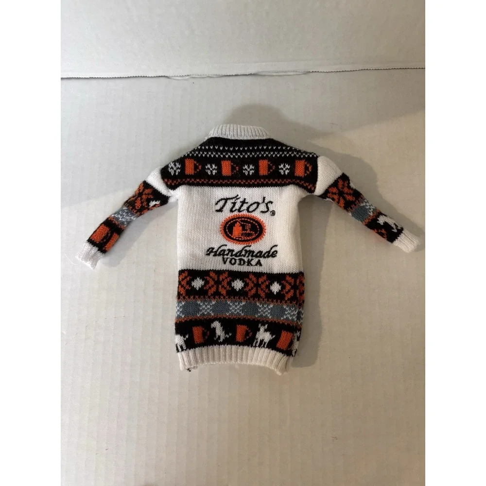 Titos Vodka Bottle Sweaters Ugly Xmas Holiday Set of 2 bar‎ novelty